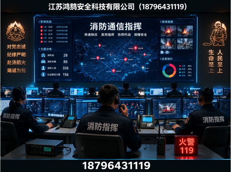 大理消防通信指挥展示图